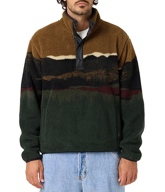 O'Neill Crestline Printed High Pile Superfleece Pullover
