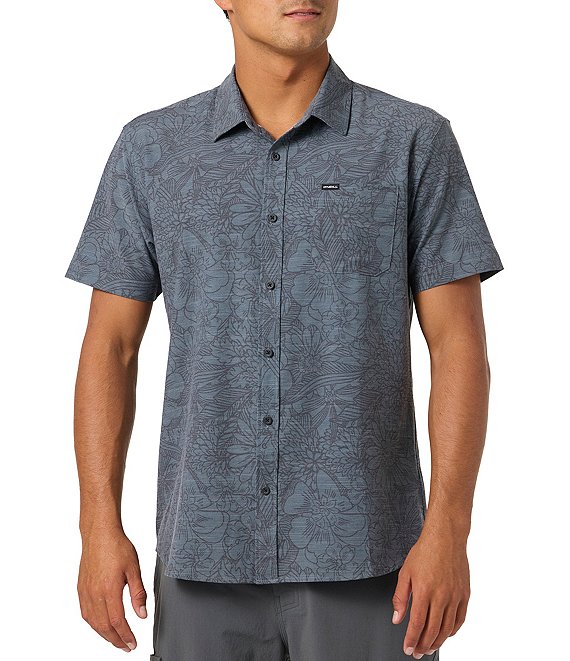 O'Neill Printed Short Sleeve Slub Woven Shirt