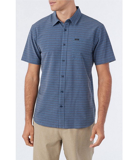 O'Neill Traveler UPF Traverse Striped Short Sleeve Woven Shirt | Dillard's