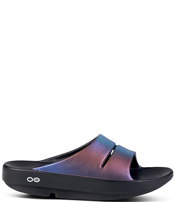 OOFOS OOahh Luxe Recovery Slide Sandals | Dillard display picture 1