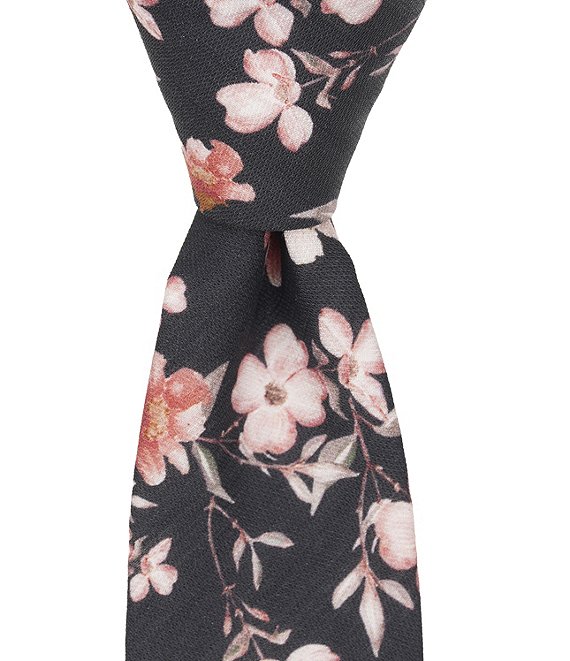 Original Penguin Dabney Floral Print Skinny Tie