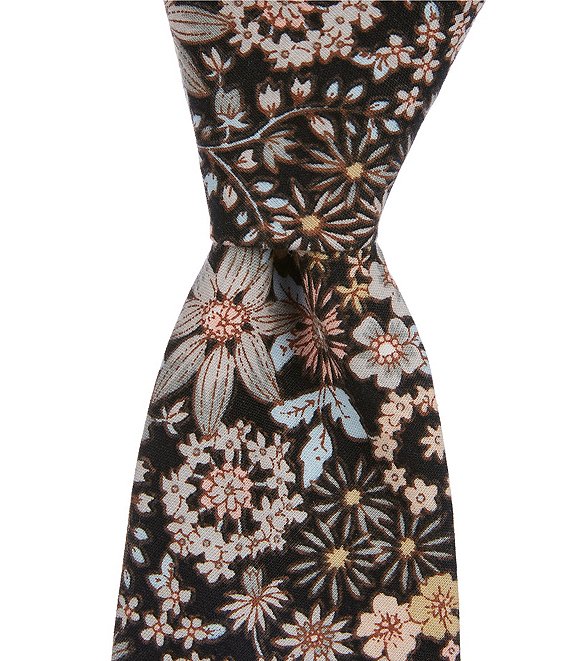 Original Penguin Jerrell Floral 2 1/2#double; Skinny Woven Tie