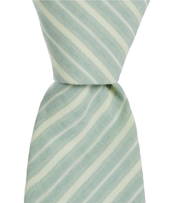 Original Penguin Striped 2 1/2#double; Woven Tie