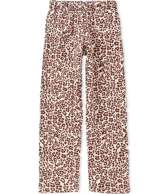 Originality Big Girls Cheetah Wide Leg Lounge Pants