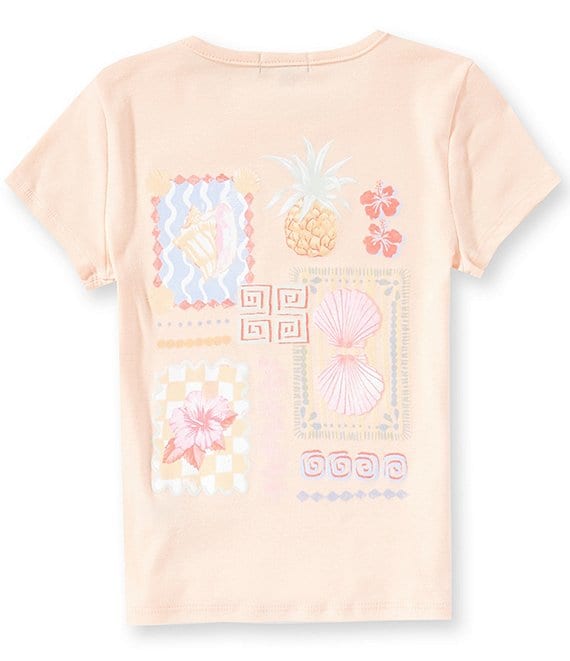 Originality Big Girls Short Sleeve Tropical Sunset Chaser Tee