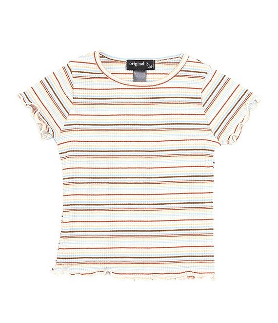 Originality Little Girls 2T-6X Short-Sleeve Multi Stripe Baby T-Shirt ...