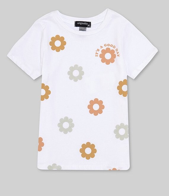 Originality Little Girls 2T-6X Short-Sleeve Scattered Daisy T-Shirt