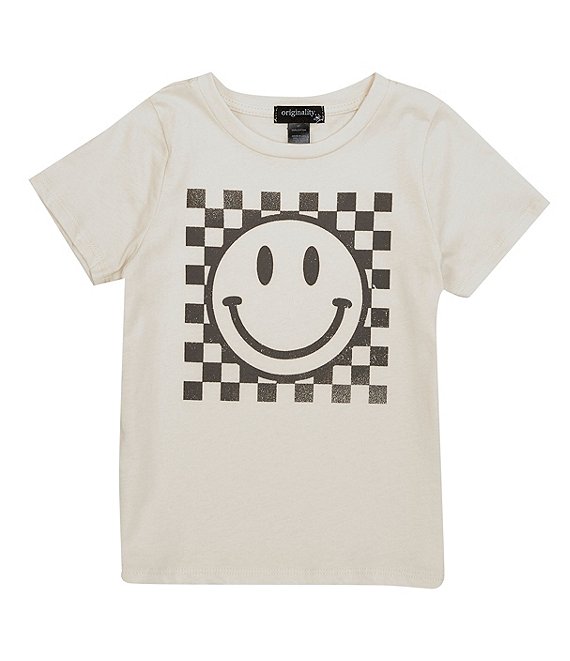 Originality Little Girls 2T-6X Smiley Check T-Shirt | Dillard's