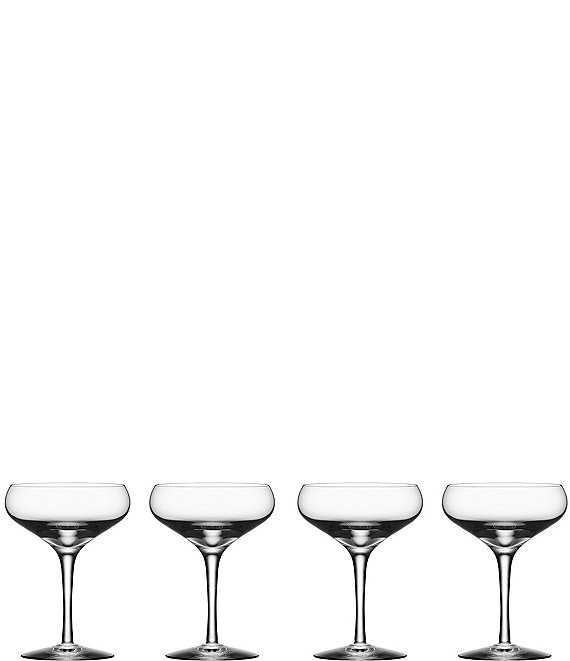 Orrefors Crystal More Coupe, Set Of 4