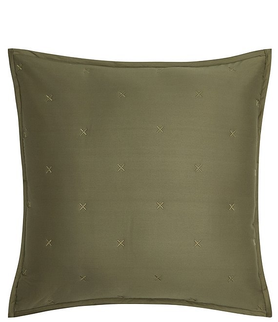 Oscar/Oliver Grid Square Quilted Decorative Pillow