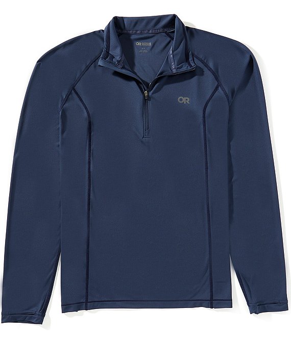 Outdoor Research Echo Quarter-Zip Pullover, Naval Blue - Image 1