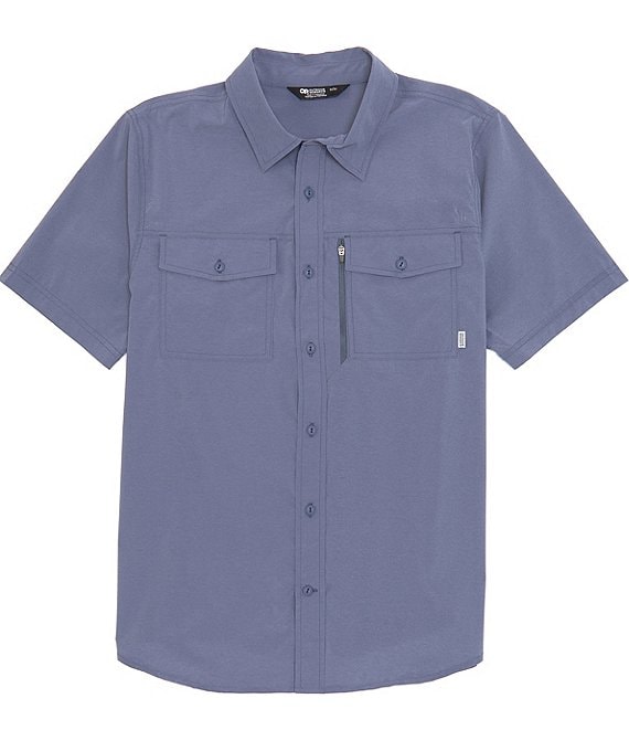 Outdoor Research Way Station Performance Stretch Short Sleeve Woven Shirt