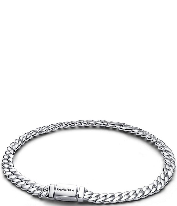 Pandora Cuban Sterling Silver Chain Bracelet