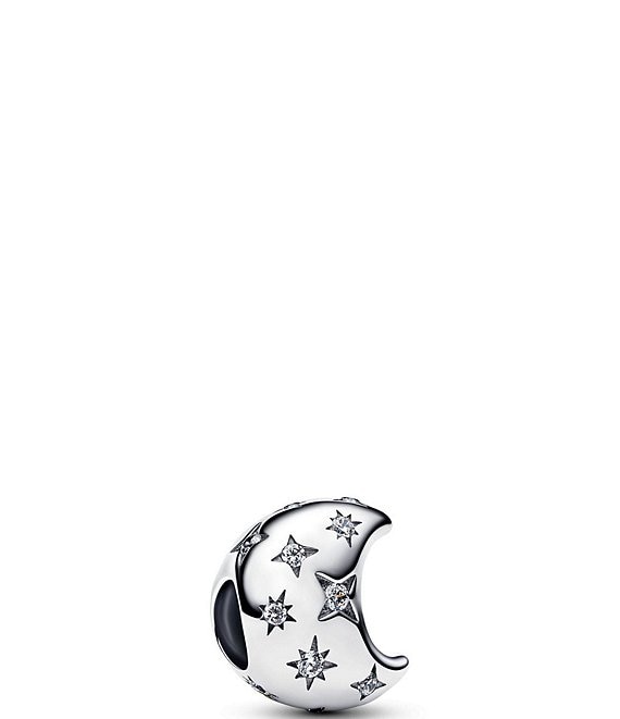 Pandora CZ Crescent Moon Sterling Silver Charm