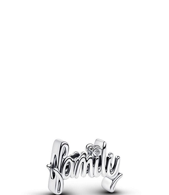 Pandora Family Script Sterling Silver Charm