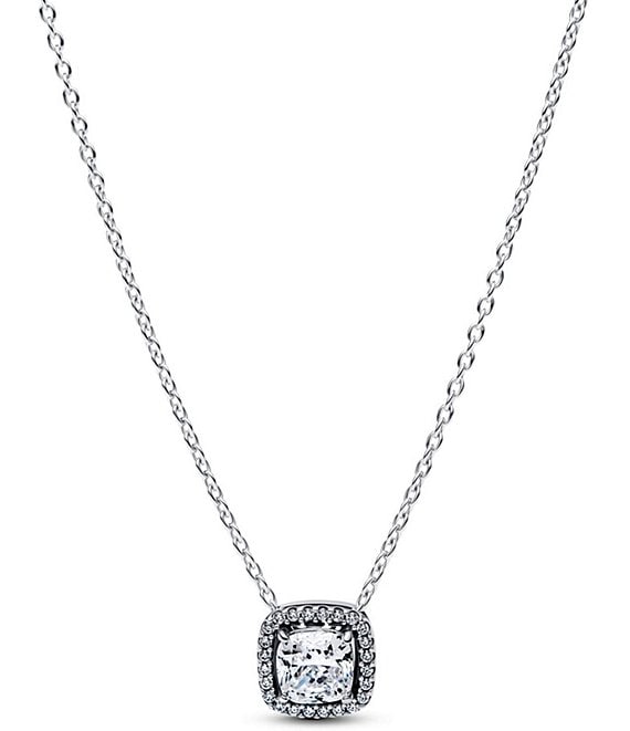 Pandora Halo Sterling Silver Pendant Collier Short Pendant Necklace