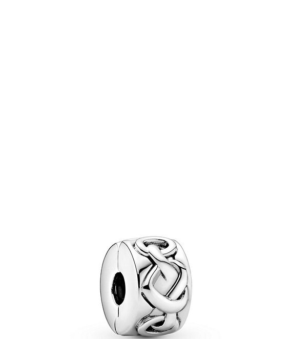 Pandora Knotted Hearts Clip Sterling Silver Charm