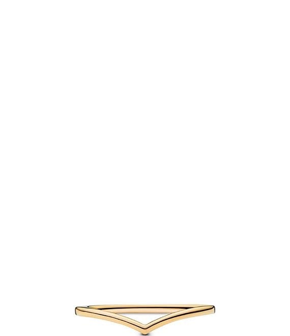 Pandora Polish Wishbone Band Ring