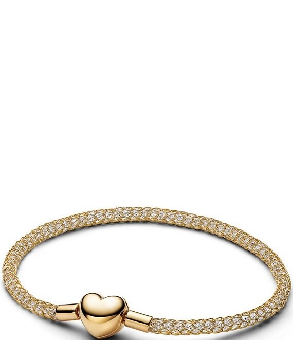 Pandora Sparkling Mesh Charm Bracelet