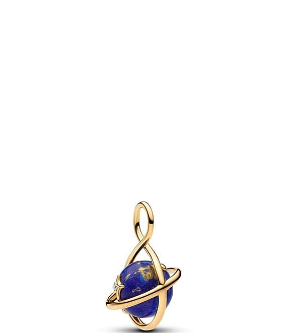 Pandora Spinning Blue Planet Charm