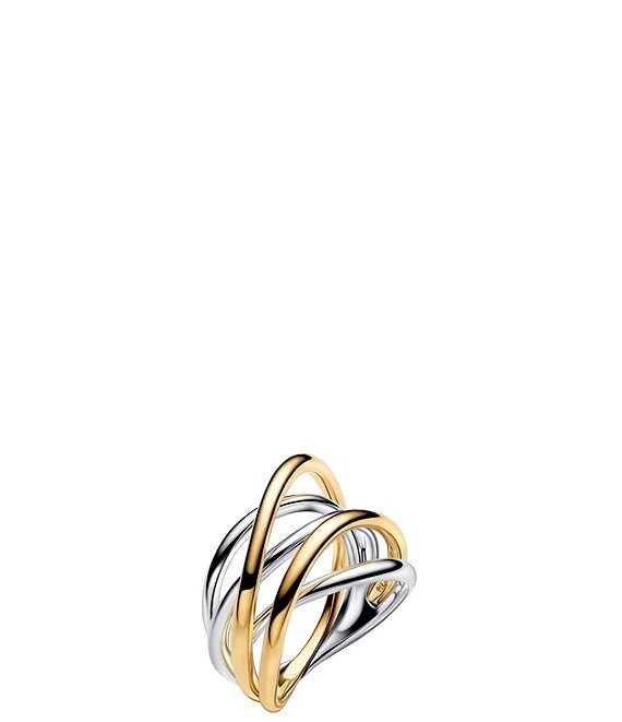 Pandora Two-Tone Entwined Band Ring