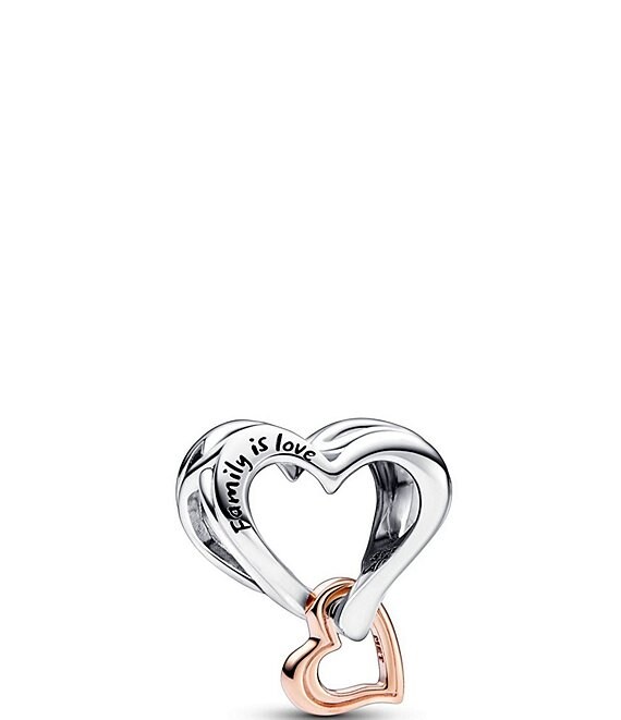 Pandora Two Tone Openwork Infinity Heart Charm