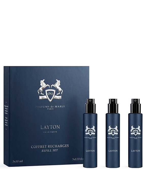 PARFUMS de MARLY Men's Layton Eau de Parfum Refillable Travel Set