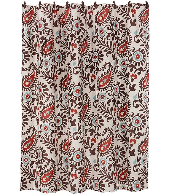 Paseo Road by HiEnd Accents Rebecca Paisley Pattern Shower Curtain