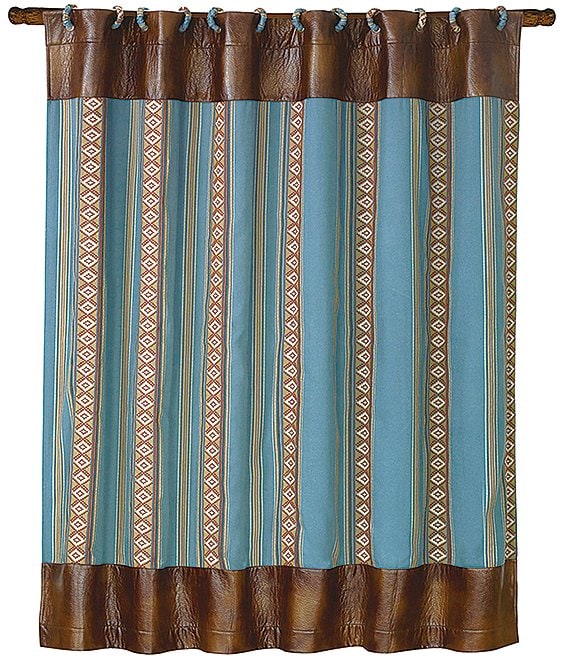 Paseo Road by HiEnd Accents Ruidoso Southwestern Striped Shower Curtain