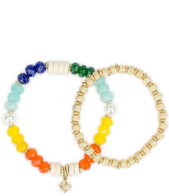 Patricia Nash Beaded Resort Stretch Bracelet