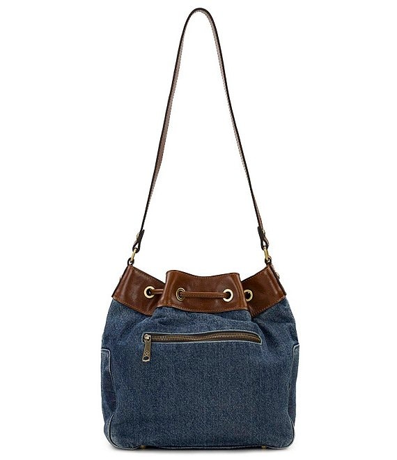 Patricia Nash Belamy Denim Drawstring Bag | Dillard's