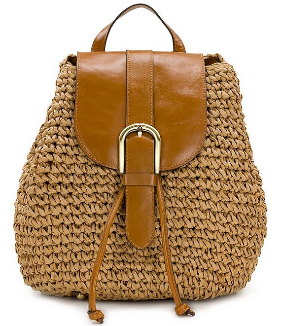 Patricia Nash Berenice Straw Backpack