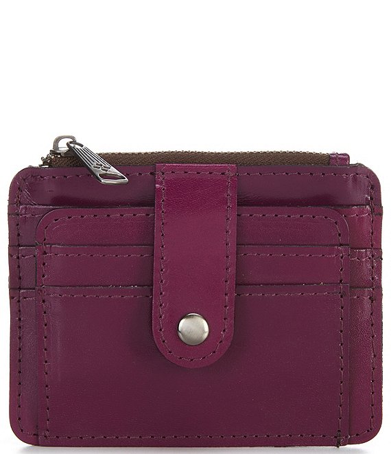 Color:Dark Purple - Image 1 - Cassis Leather Wallet