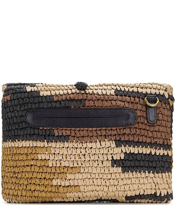 Patricia Nash Charlotte Crochet Pom Pom Wristlet Clutch Bag