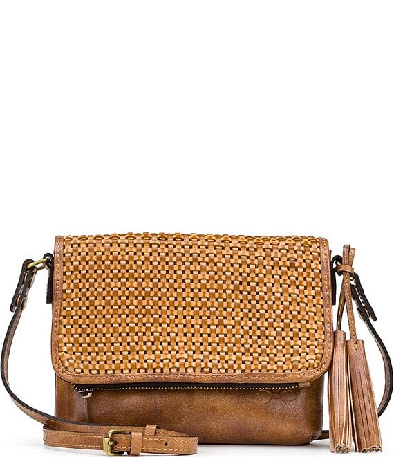 Patricia Nash Corfu Woven Leather Crossbody Bag | Dillard's
