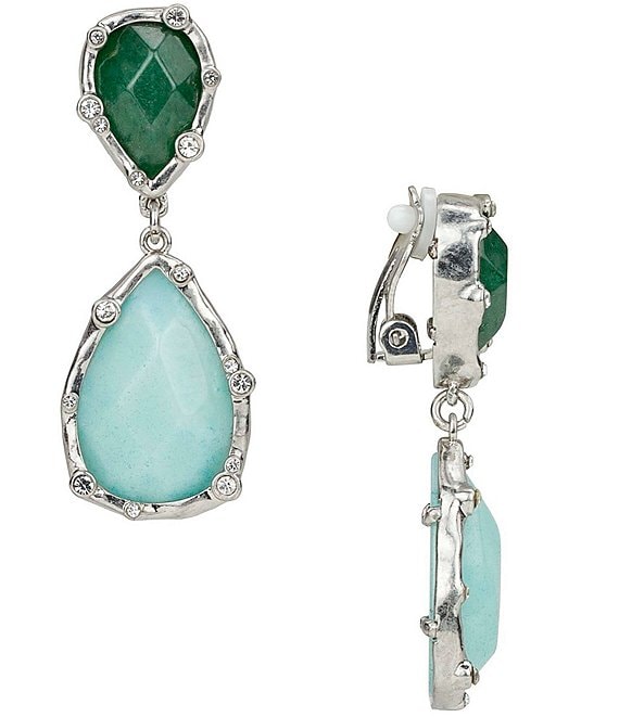 Patricia Nash Double Drop Clip Earrings