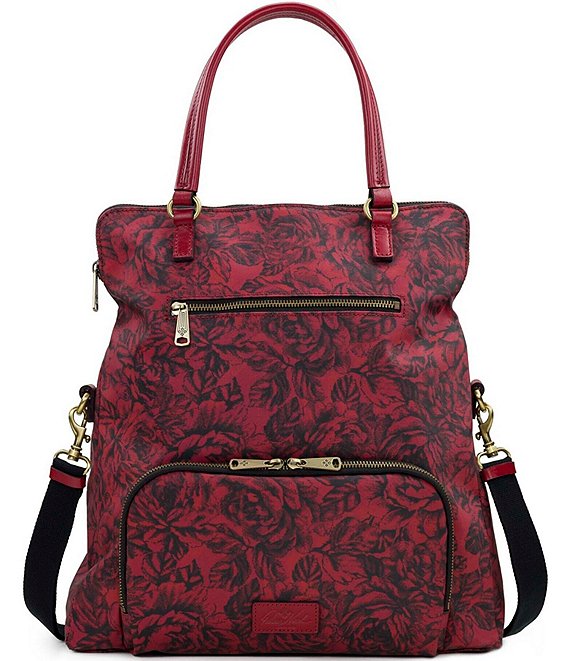 Color:Etched Roses - Image 1 - Etched Roses Collection Roses Print Convertible Backpack
