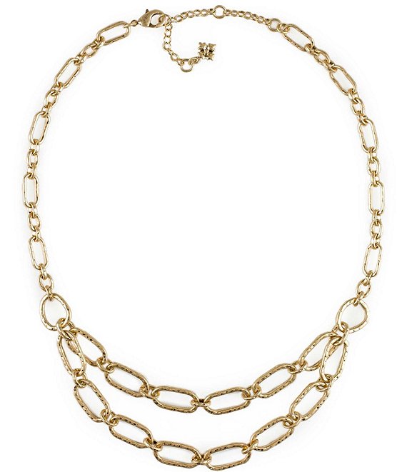 Patricia Nash Hammered Link Chain Necklace | Dillard's