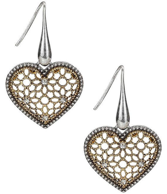 Patricia Nash Heart Drop Earrings