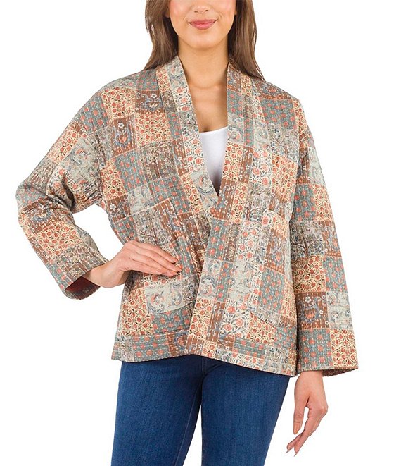 Patricia Nash Kantha Floral Patchwork Jacket