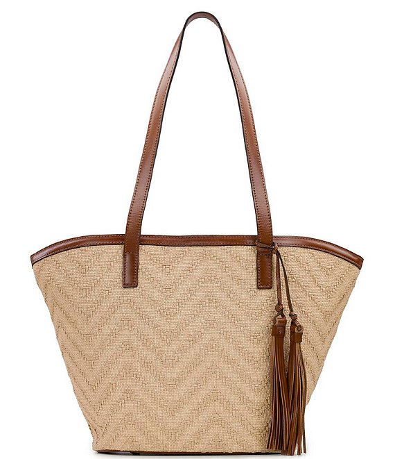 Multi-Color Straw Tote - Beach Bag - Woven Straw Bag - Lulus