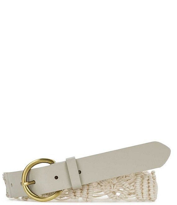 Patricia Nash Miramas Macrame Leather Belt