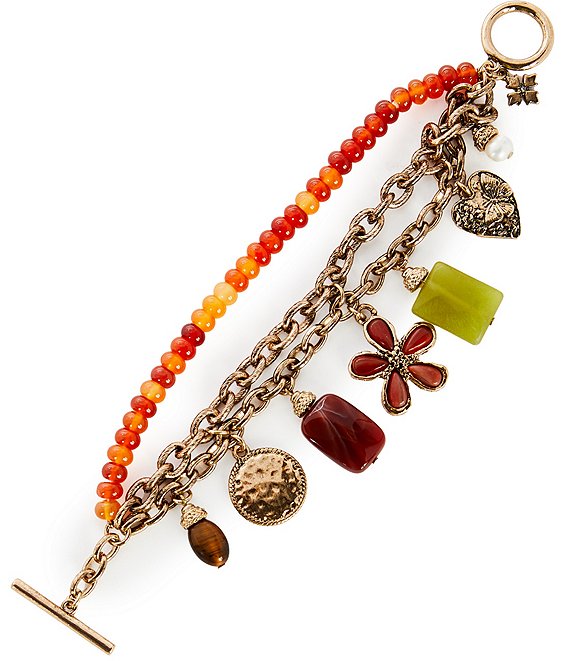 Patricia Nash Multi-Strand Charm Line Bracelet