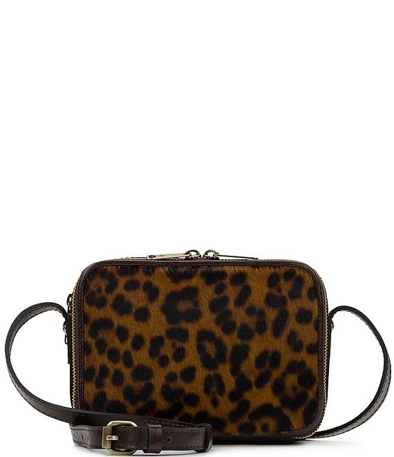 Patricia Nash Rimini Double Zip Leopard Crossbody Bag | Dillard's