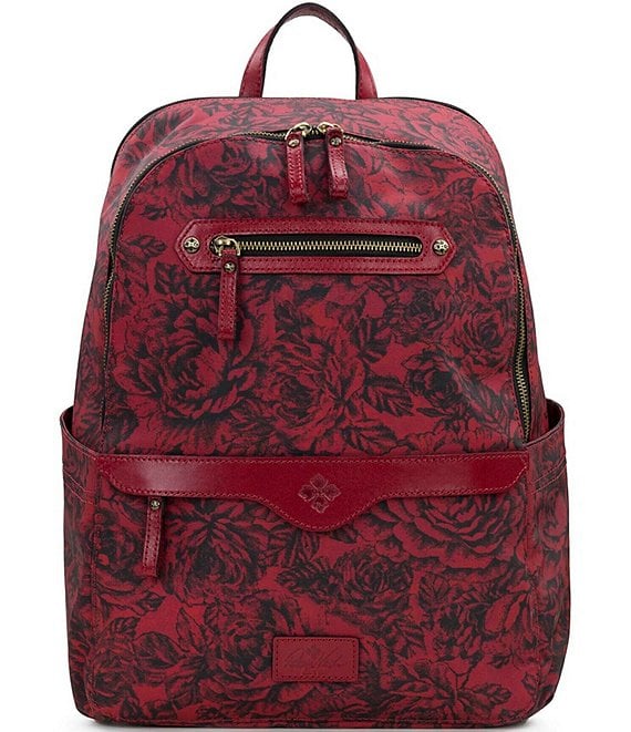 Patricia Nash Etched Roses Collection Roses Print Karina Backpack ...