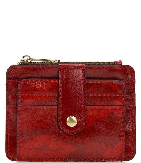 Patricia Nash Satin Leaves Cassis ID Case | Dillard's