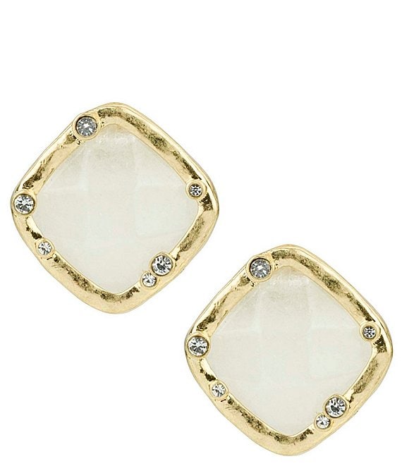 Patricia Nash Stone Button Stud Earrings