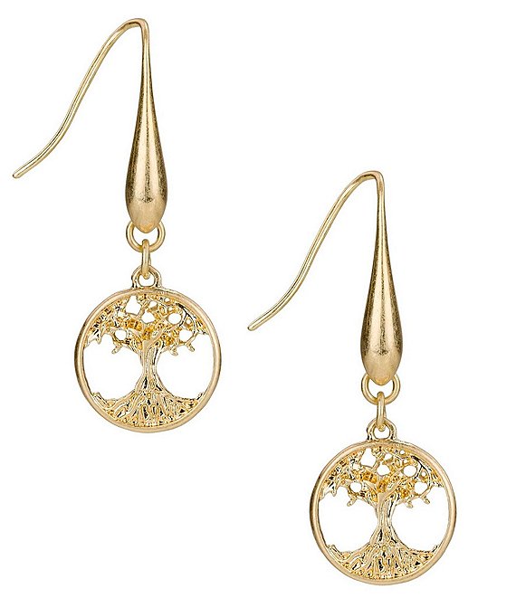 Patricia Nash Tree Circle Drop Earrings