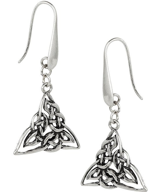 Patricia Nash Triangle Filigree Drop Earrings