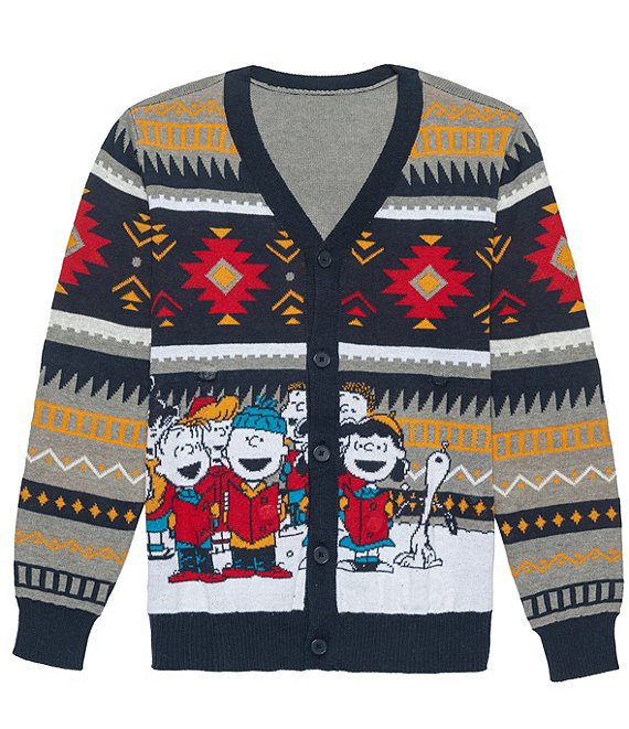 Peanuts Snoopy with Navajo Lights Caroling Sweater
